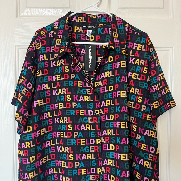 Karl Lagerfeld Tops - Karl Lagerfeld Colorful Blouse Vibrant Design